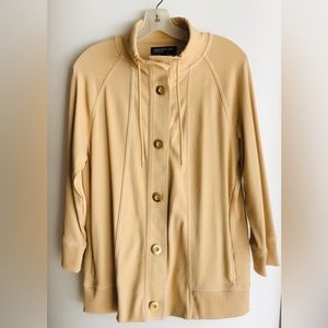 Jones New York Signature Beige Button Jacket.